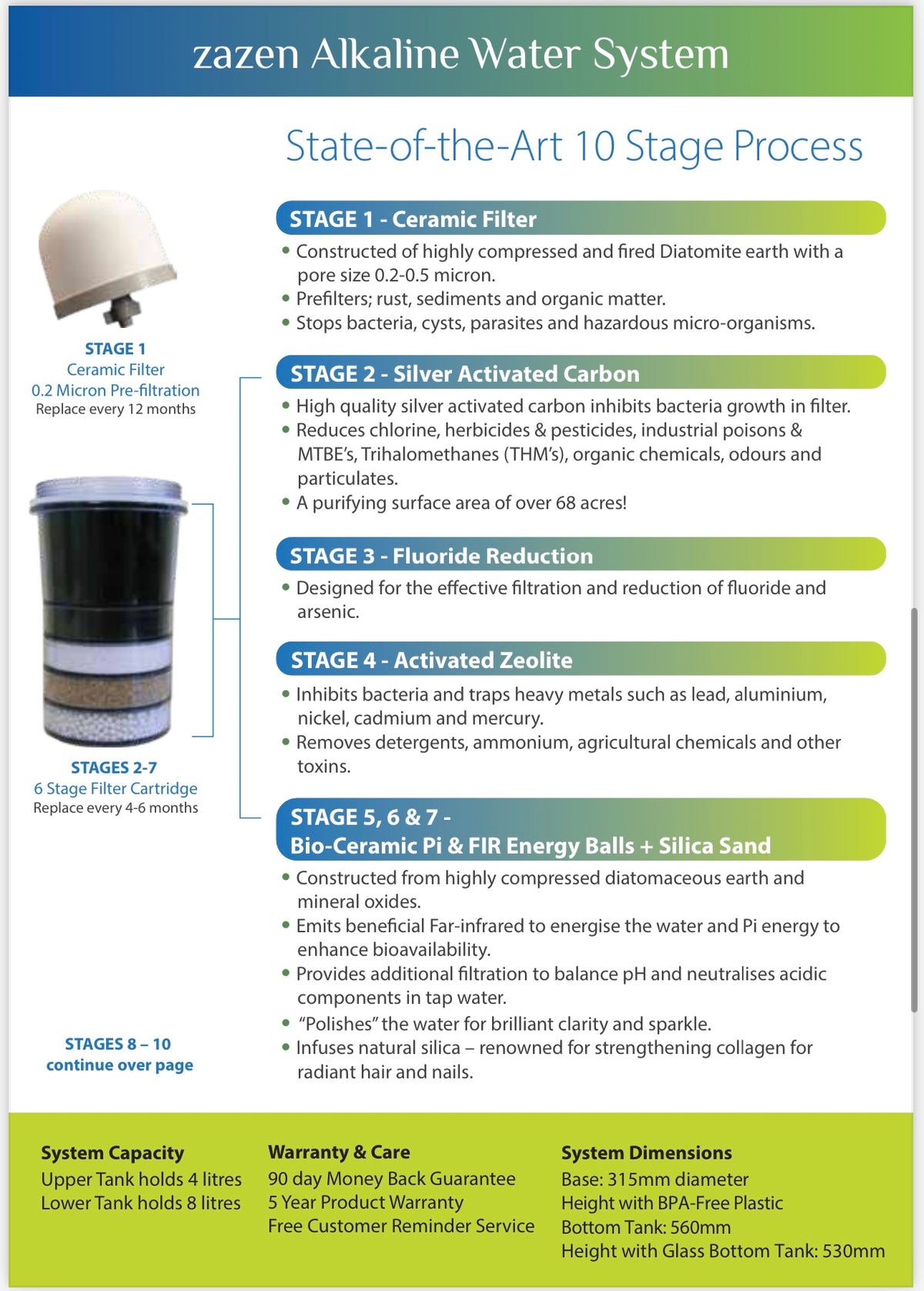 Zazen Alkaline Water System 12L