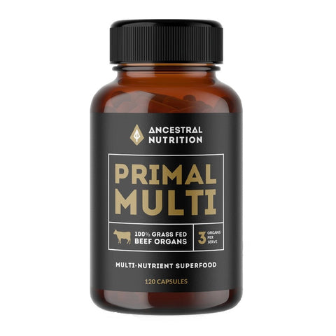 Primal Multi 100% grass fed beef organ capsules (120)
